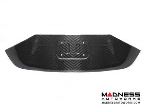 Alfa Romeo Giulia Central Back License Plate Trim Piece - Carbon Fiber